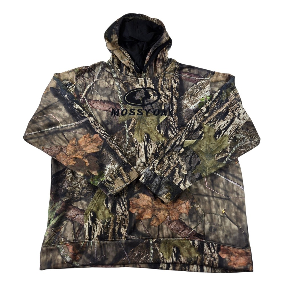 Mossy Oak Mens XL Camo Hoodie Break-Up Country Pullover Sweatshirt Hunting